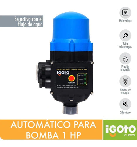 Automático Para Bomba De Agua, 1 Hp, 750w, Amc 2.1