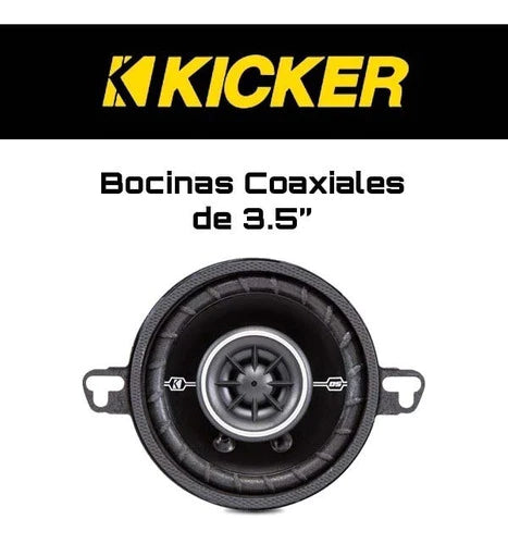 Bocinas Coaxiales Kicker Dsc35 3.5 80w Max/20w Rms 2 Vías
