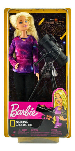 Barbie National Geographic Pack Cuidadora Astrofisica Mattel