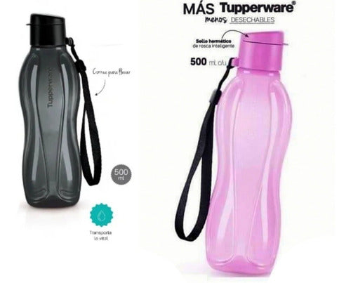 Set De 2 Eco Twist Tupperware Botella De 500ml Con Asa