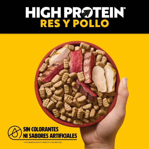 Pedigree High Protein Alimento Seco Adultos Res Y Pollo 18kg