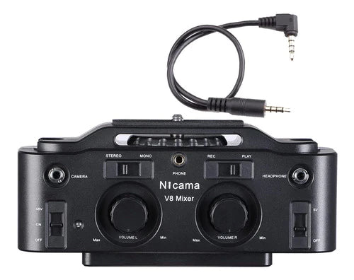 Nicama V8 Interfaz De Audio Para Micrófono Shotgun  Cámara