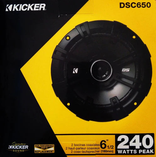 Bocinas Kicker 6.5 Coaxial 2 Vias Dsc650 240 Watts