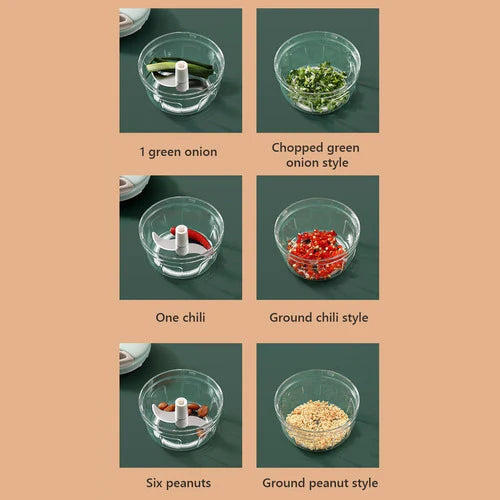 Cortador De Verduras Manual De Carne Mezclador De Alimentos