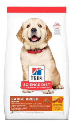 Alimento Hill's Science Diet Para Perro Cachorro De Raza  Grande Sabor Pollo Y Avena En Bolsa De 30lb