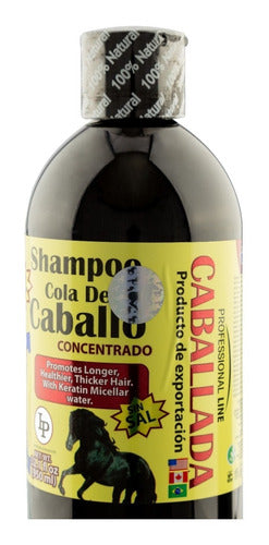 Kit Shampoo Caballada Negro + Serum Crecimiento De Cabello