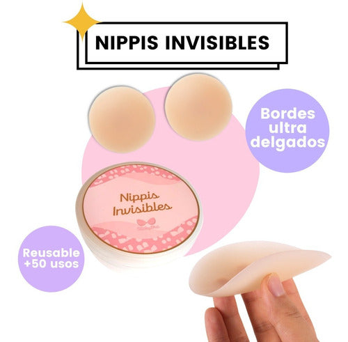 Nippis Invisibles Sticky Bra Original Pezoneras Reusables