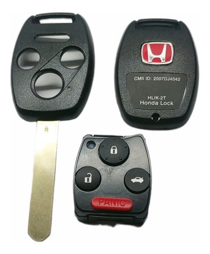 Llave Control Alarma Con Chip Honda Civic 2006-2013