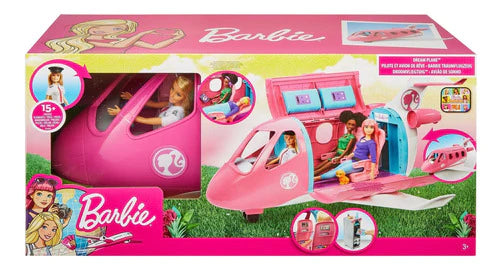 Barbie Avión Explora Y Descubre Con Muñeca