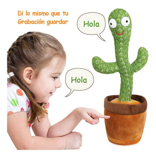 Cactus Peluche Bailarin Canta Graba Educativo Aprendizaje
