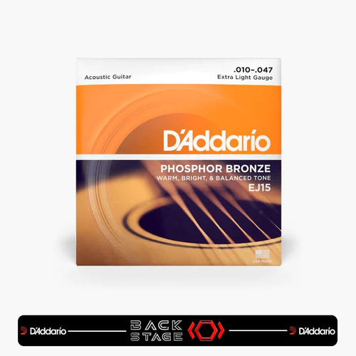 Daddario Ej15 Juego De Cuerdas Bronce Para Guitarra Acústica