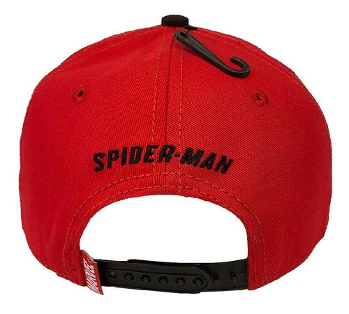 Gorra Spider-man Con Placa Metálica Negra Marvel Sp21062102