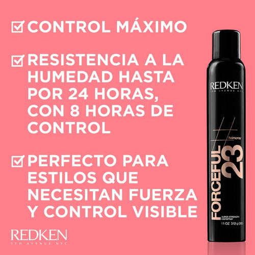 Spray Para Cabello Control Máximo 400 Ml Forceful 23 Redken