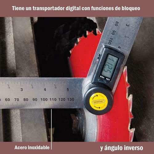 Medidor Buscador De Ángulos Digital 12.7cm  360 Grados Transportador