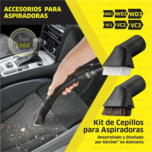 Kit De Cepillos Original Kärcher® Para Aspirar Automóviles