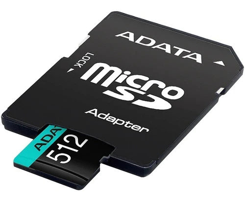 Memoria Adata Micro Sdxc 512gb Clase 10 V30 A2 Adaptador Sd
