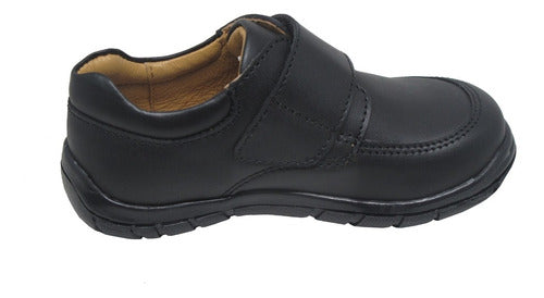 Zapato Escolar De Niño Con Látigo En Piel Color Negro Coloso