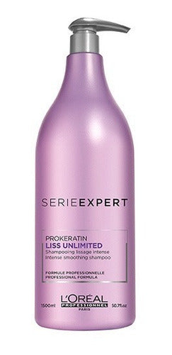 Shampoo Keratina Alisado Loreal Liss Unlimited 1500ml