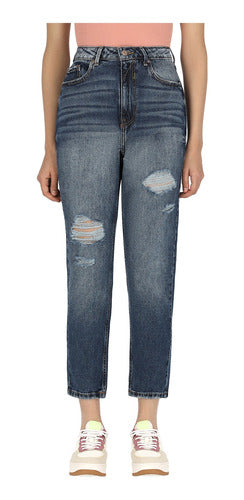 Jeans Mom Fit De Mujer C&a (3031809)