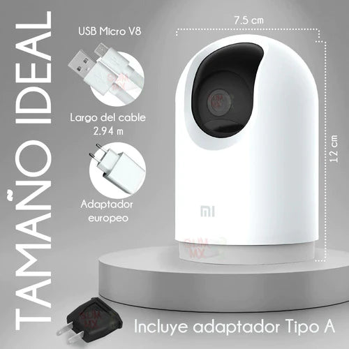 Mi 360° Home Xiaomi Cámara Seguridad 2k Pro Visión Nocturna