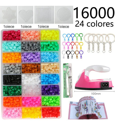 Kit 16000 Piezas Mini Hama Beads 2.6mm Kit Hama Perler Beads