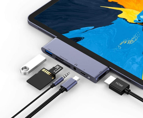 4-in-1 Usb Type-c Adapter For iPad Pro With 3.5mm Jack