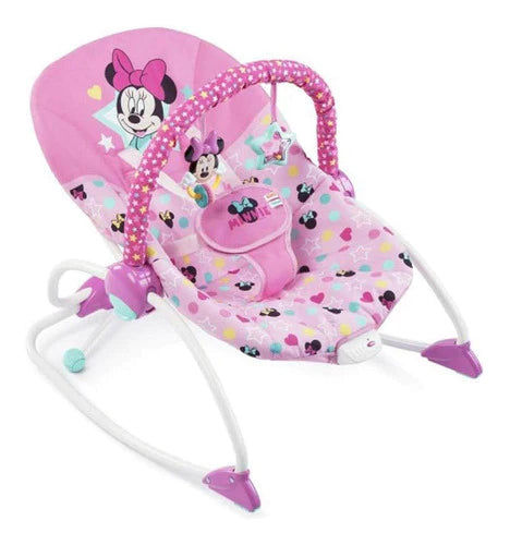 Silla Mecedora Para Bebé Bright Starts Minnie Mouse 11520 Rosa