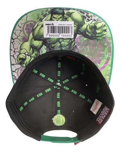 Gorra Hulk Con Placa Metálica Marvel Hlk21062101