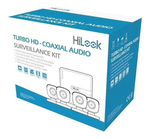 Kit 4 Cámaras Cctv Hl1080ps - Hilook - 1080p Audio Integrado