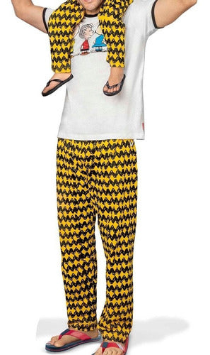 Pijama Peanuts® De Algodón Para Caballero Dos Piezas