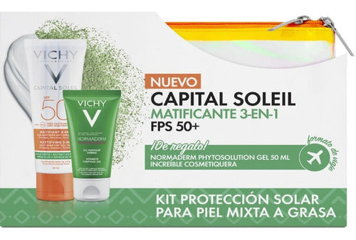 Kit Vichy Capital Soleil Matificante 3en1 Fps50