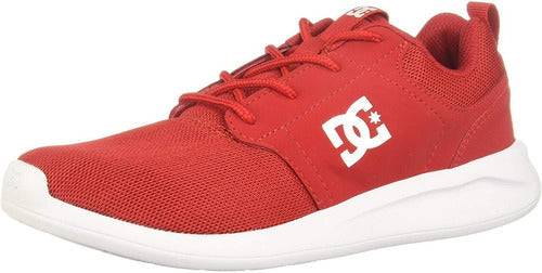 Tenis Dc Shoes Midway Sn Mx Rojo Deportivo Para Dama