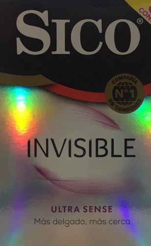 Condones Sico Invisible Ultra Delgado 55 Pzas Preservativos