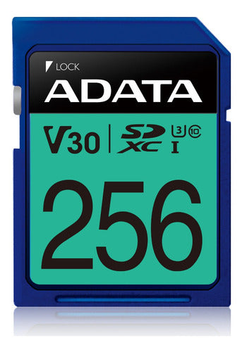 Adata Memoria Sdxc Pro 256gb  Uhs-i U3 Cl10