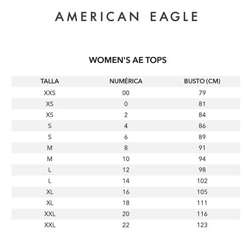 Camisa De Mujer American Eagle Últimas Piezas