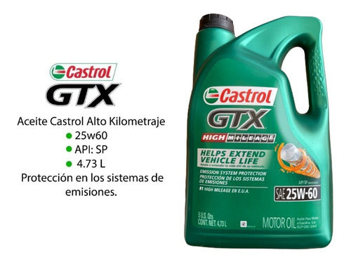 Aceite Castrol Multigrado Gtx 25w60 4.73l