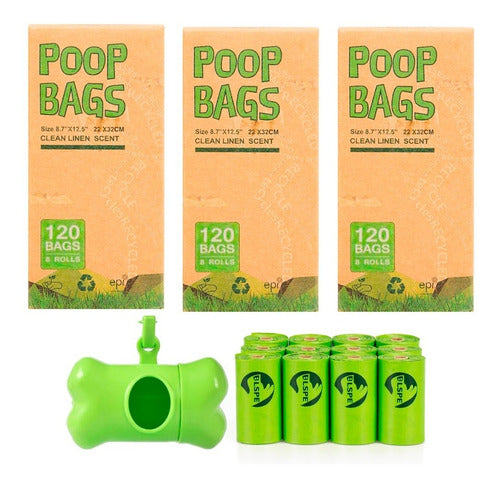 360 Bolsas Biodegradables Para Popo De Perro Regalo Incluido