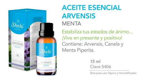 Aceite Esencial Arvensis Extracto De Menta Y Canela 15ml