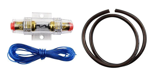 Kit P/ Audio De Bocinas Auto Cable Calibre 4-rca Terminales