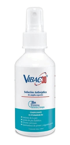 Vibac 30 Solución Antiseptica Heridas Diabetes Inova
