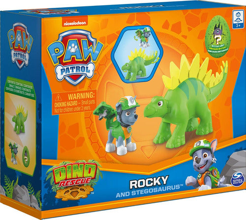Exclusivo  Juego De Figuras Paw Patrol:   Dino Rescue Rocky