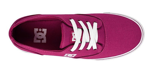 Tenis Dc Shoes Mujer Flash 2 Tx Rosa Skate Adjs300194rrd