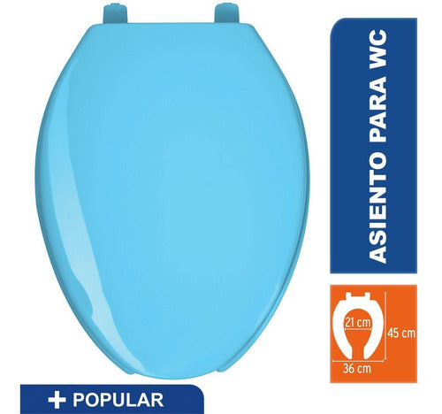Asiento Para Wc, 45 Cm, Azul    47036