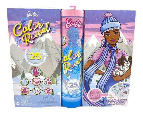 Barbie Color Reveal Invierno Calendario Adviento 25 Sorpresa