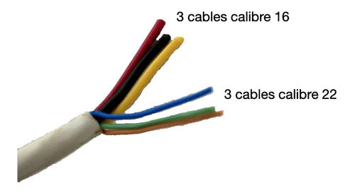 Cable Para Motor Automatizador 6 Hilos Para Conectar Brazos