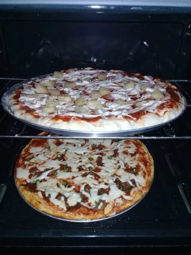 Charolas Para Pizza 3 Piezas 40cm C/u Aluminio 100%mexicano