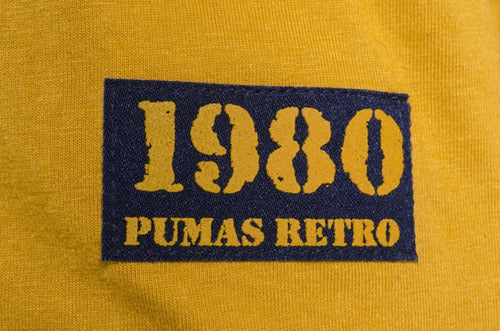 Playera Retro Dorada 1980 Pumas Unam Manga Larga 11