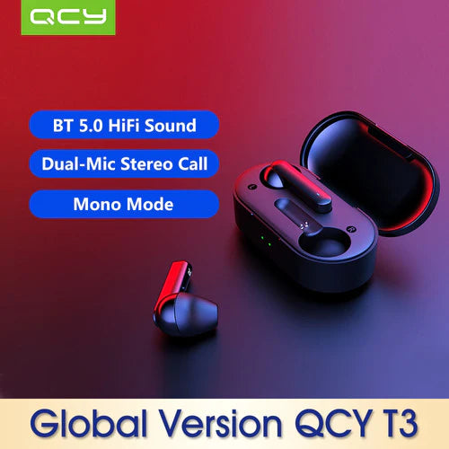 Audífonos Inalámbricos Qcy T3 Bt 5.0 Táctiles Versión Global