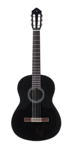 Guitarra Clásica Yamaha C40 Para Diestros Negra Palo De Rosa Brillante
