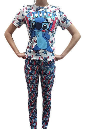 Pijama Para Dama Juvenil De Stitch Kawaii Regalo